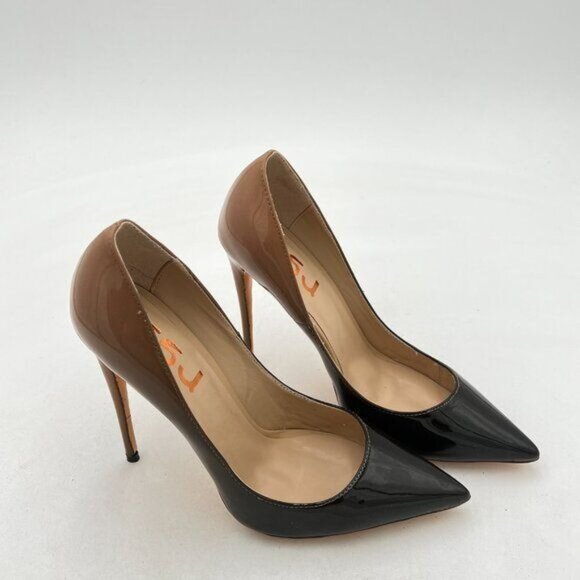 FSJ Women Formal Pointed Toe Pumps High Heel Sexy Stilettos Slip On Office Cute - Picture 2 of 7